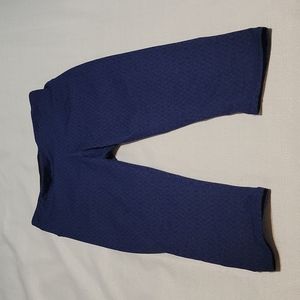 Prana blue patterned capris size extra small